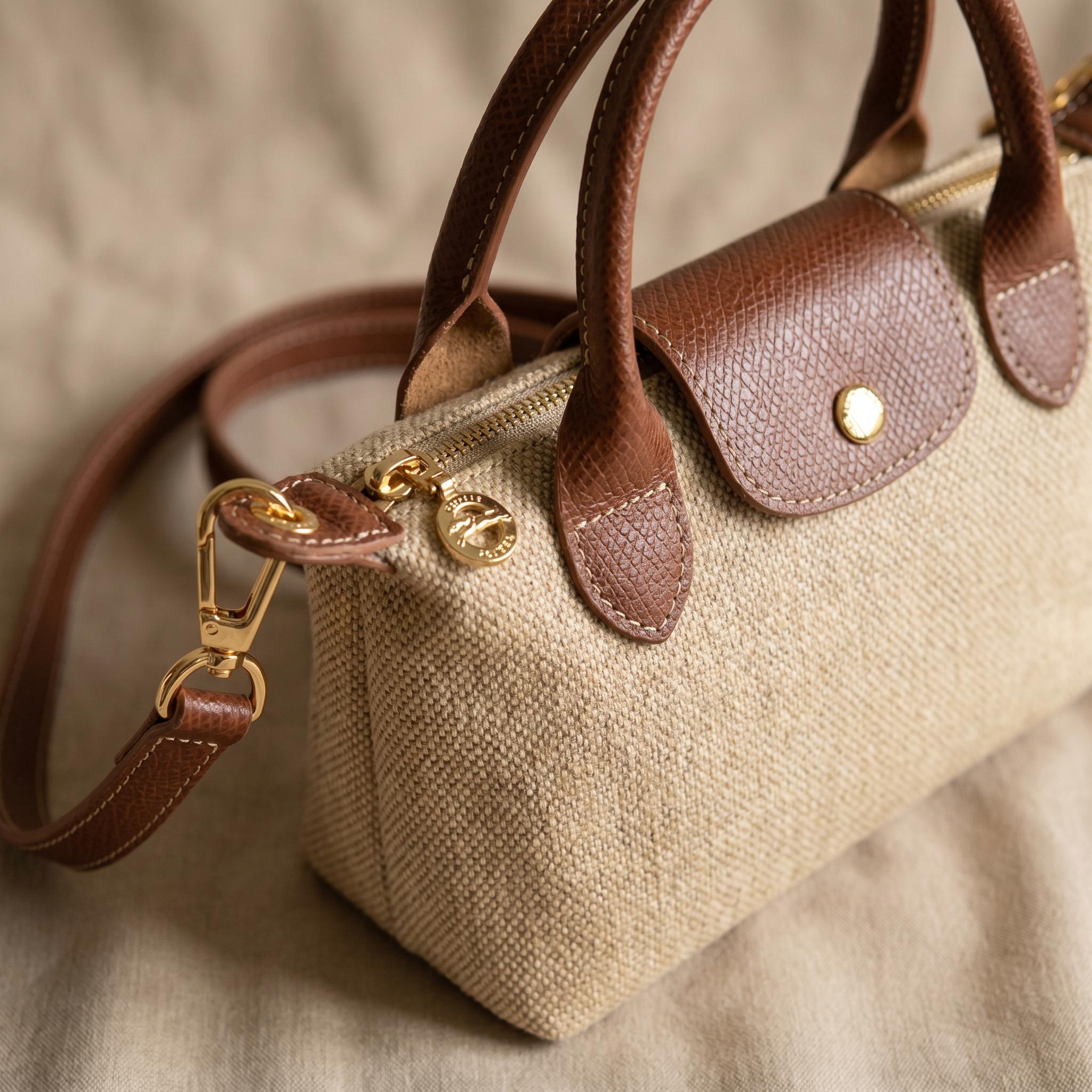 Beige Canvas Vacation Mini Crossbody Bag - Image 3