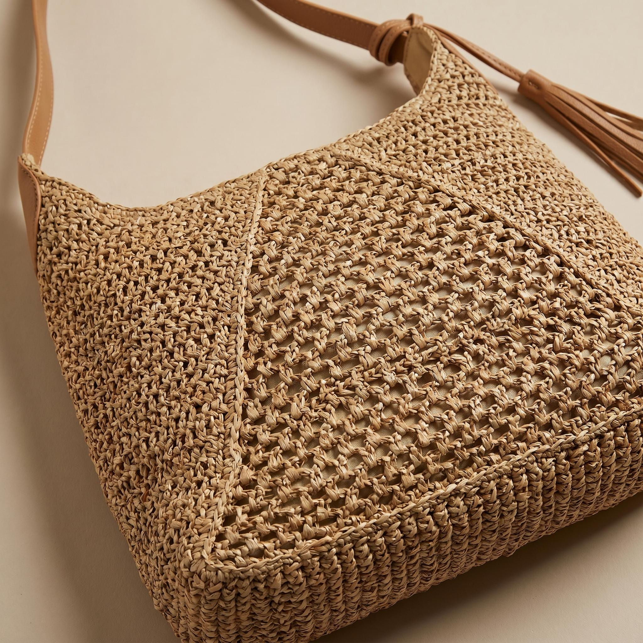 Boho Woven Vacation Hobo Shoulder Bag - Image 2