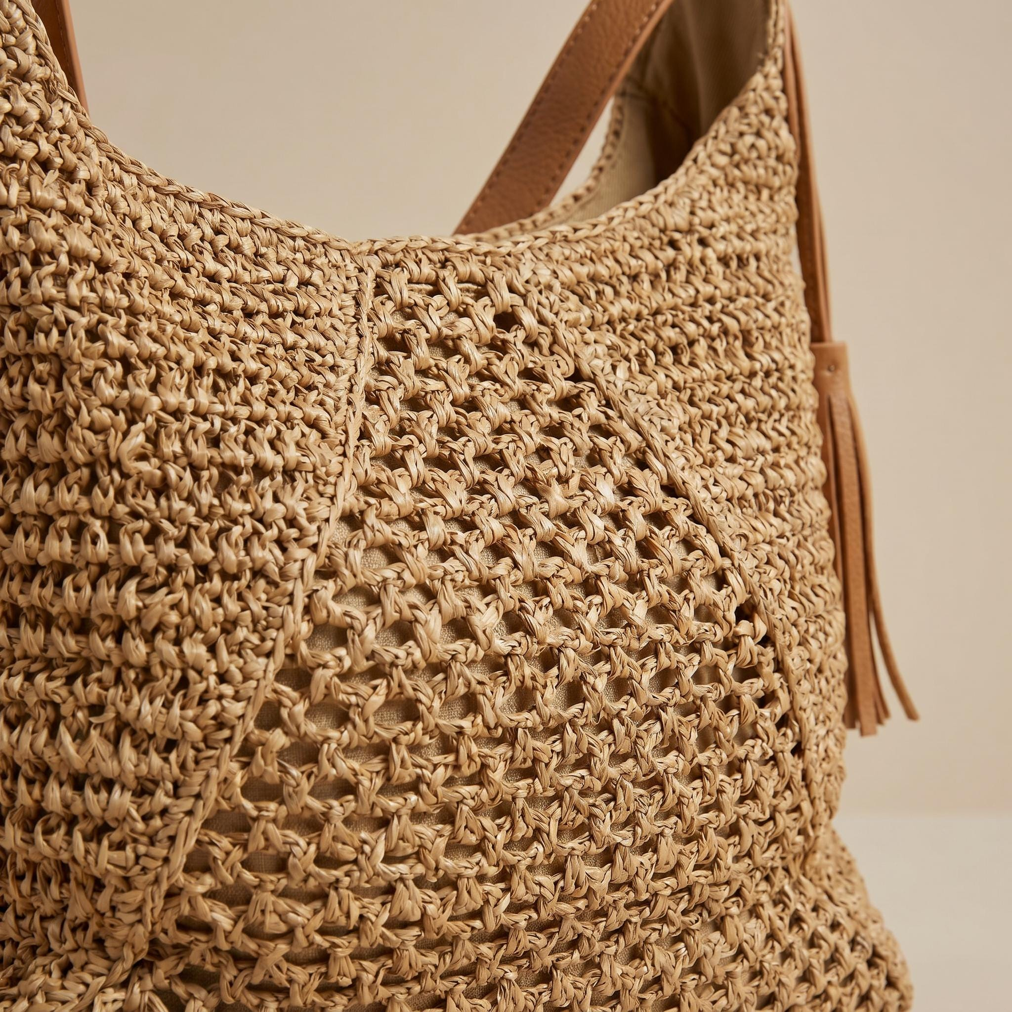Boho Woven Vacation Hobo Shoulder Bag - Image 3